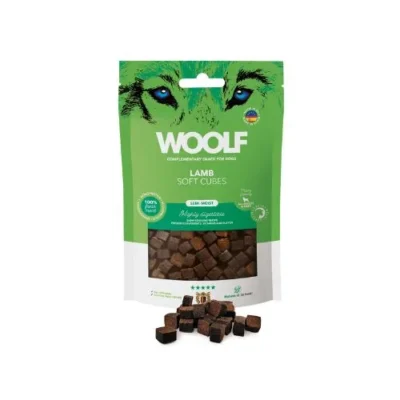 Woolf Cubes Snack Semihúmedo Cordero 100gr