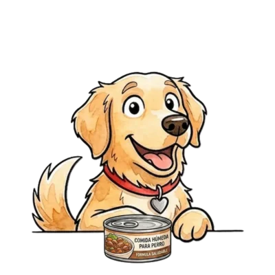 Lata humeda Perro